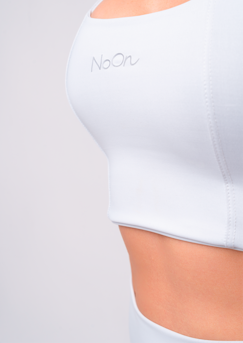 Top Essential Maxxi Branco – Conforto Premium & Média Compressão