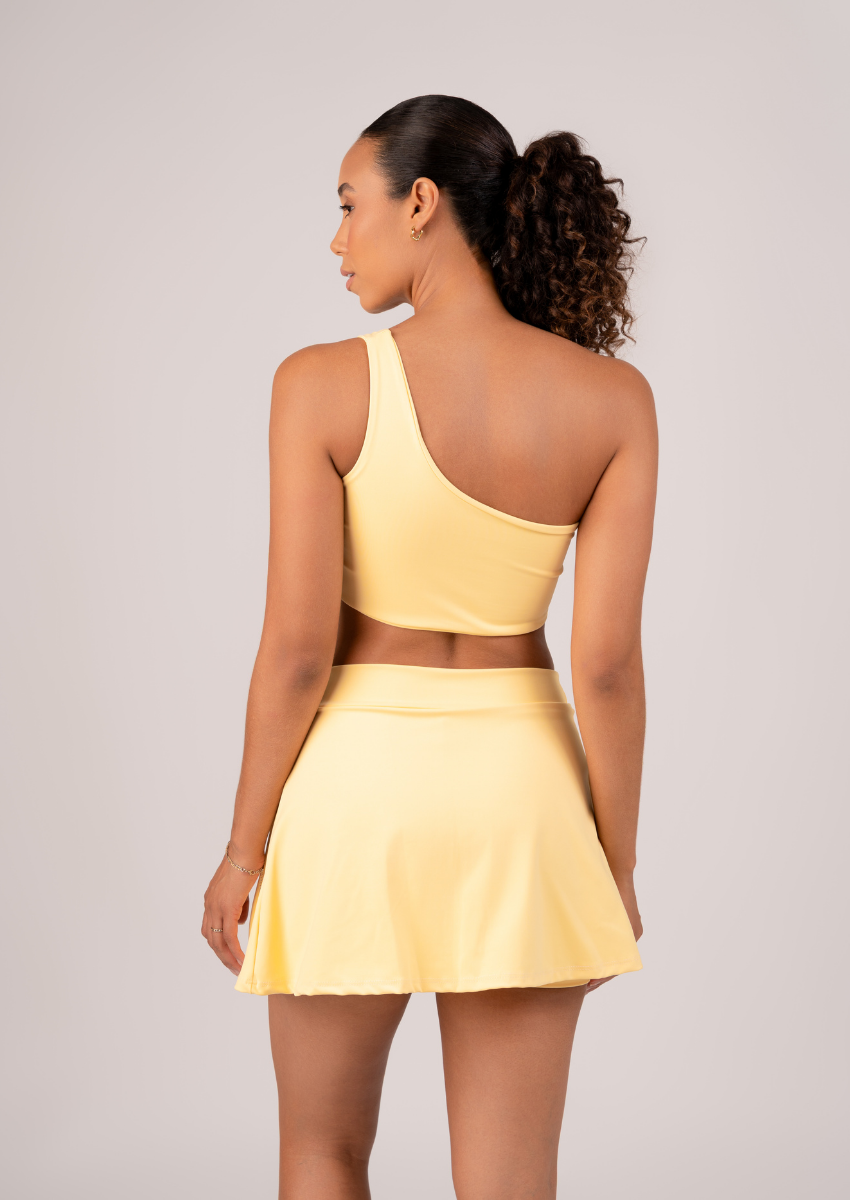 Saia Short Essential Maxxi – Amarelo Claro Premium